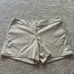 Khaki Nike Women's Golf Shorts